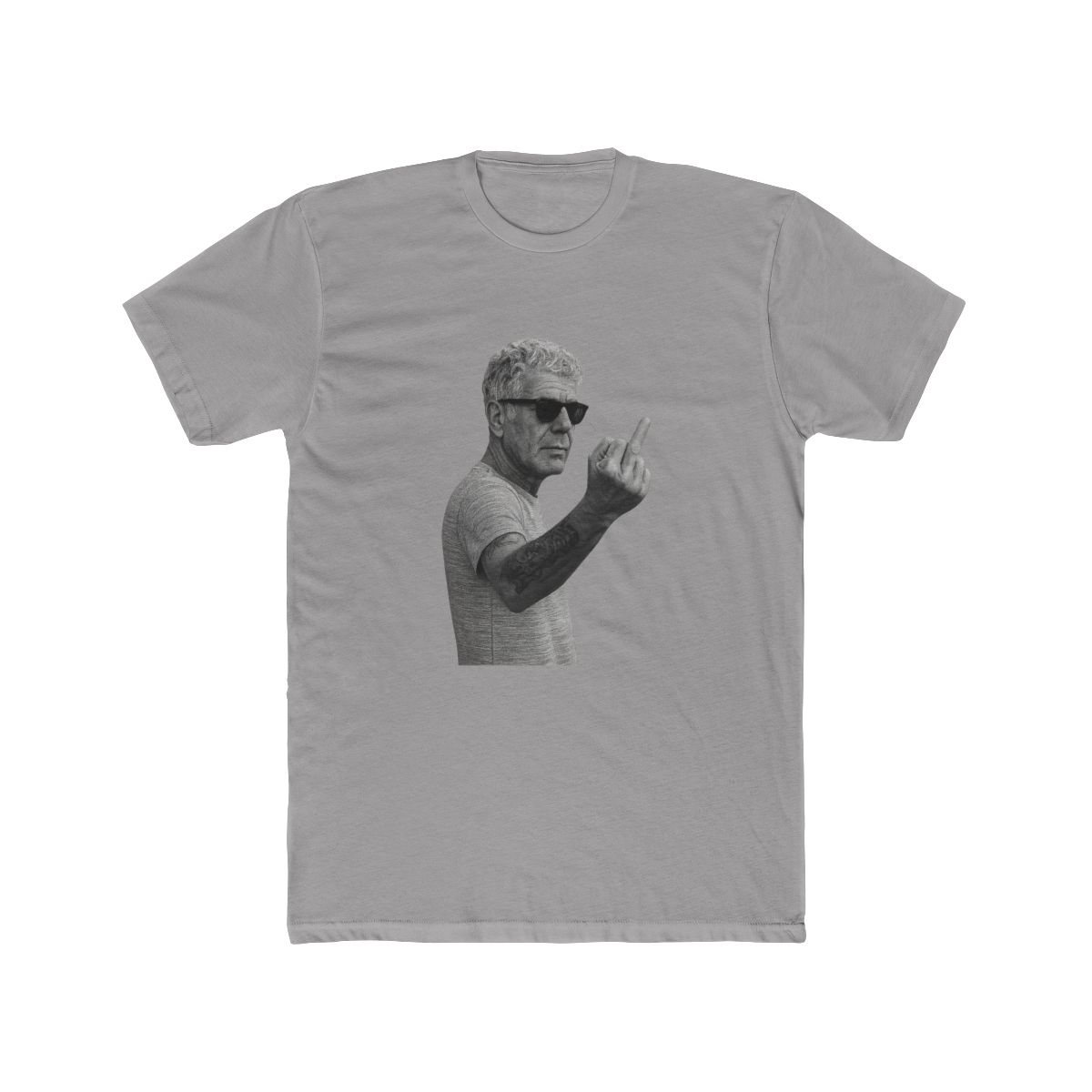 Anthony Bourdain Legend Middle Finger Style T-Shirt - alternate angle 5, merchandise