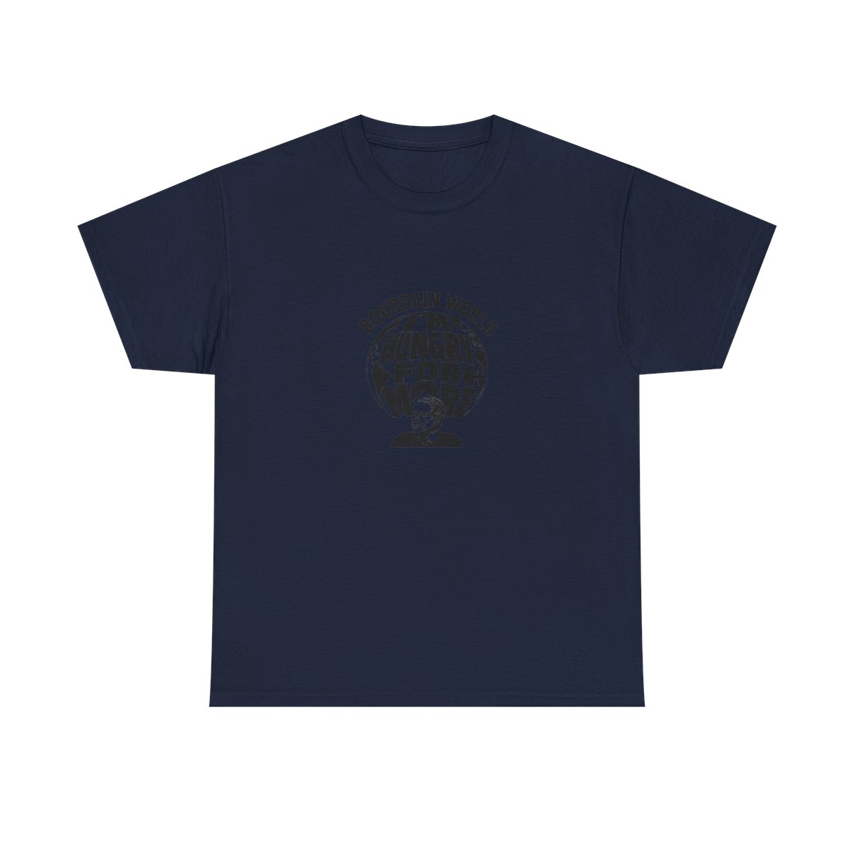 Anthony Bourdain "M HUNGRY FOR MORE" Unisex Tee - alternate angle 5, merchandise