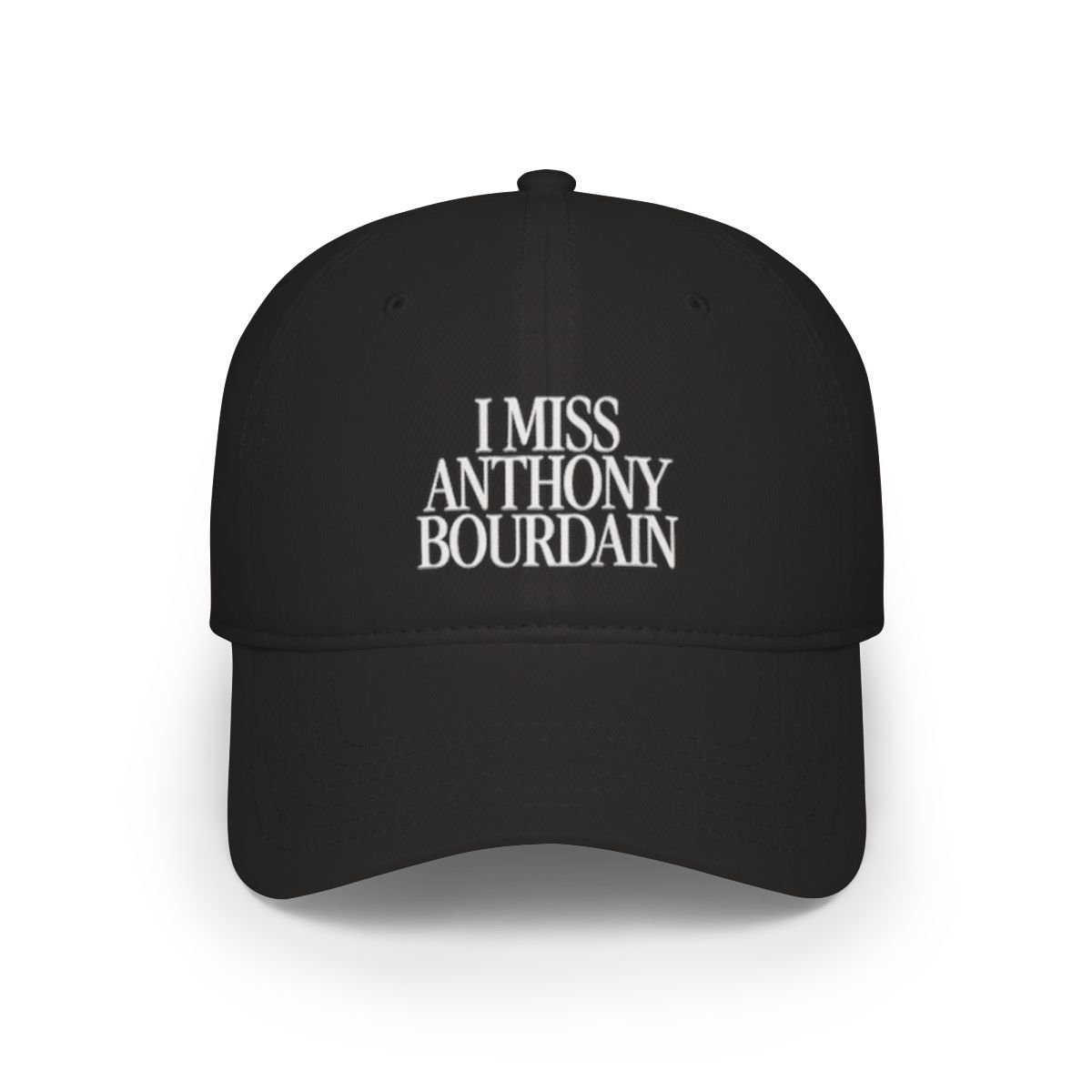 I Miss Anthony Bourdain Baseball Cap | Embroidered Memorial Hat | Anthony Bourdain Merch